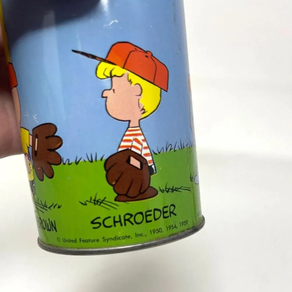 Rare Vintage Peanuts Thermos Charles Schultz 1959 Beverage Lunchbox Bottle #2868